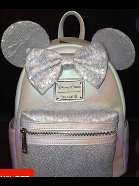 Loungefly Iridescent Sparkle Minnie Ear Mini Backpack